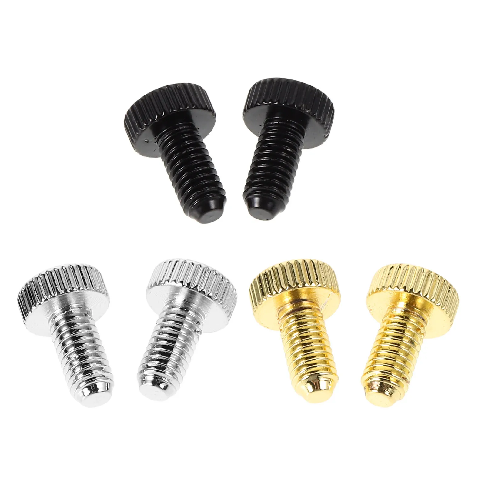 6 pçs guitarra elétrica ponte sela parafuso m5x13mm conjunto de substituição de ferragem de metal para desempenho estável adequado para prática