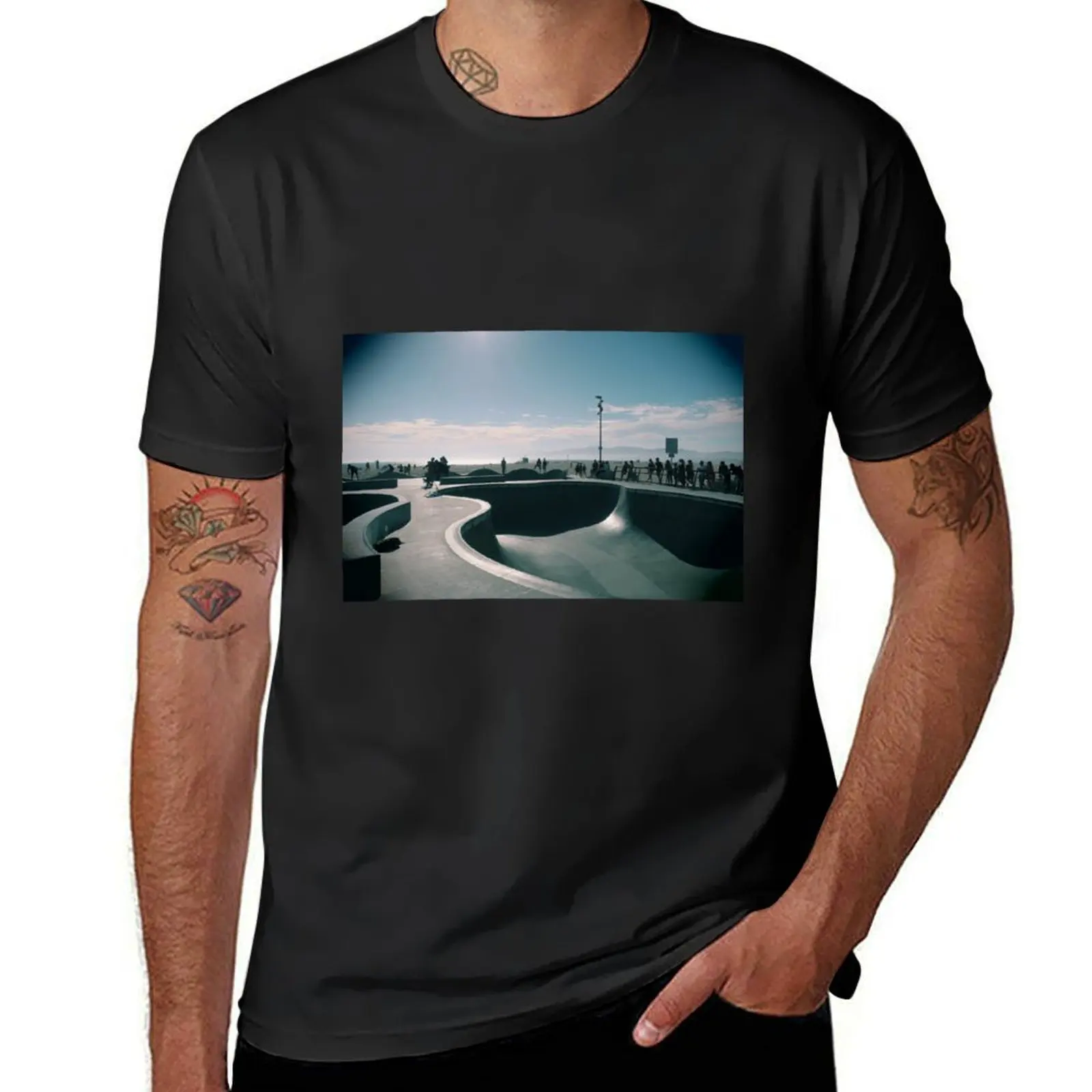 Venice Skate Park 1 T-Shirt vintage oversizeds mens graphic t-shirts