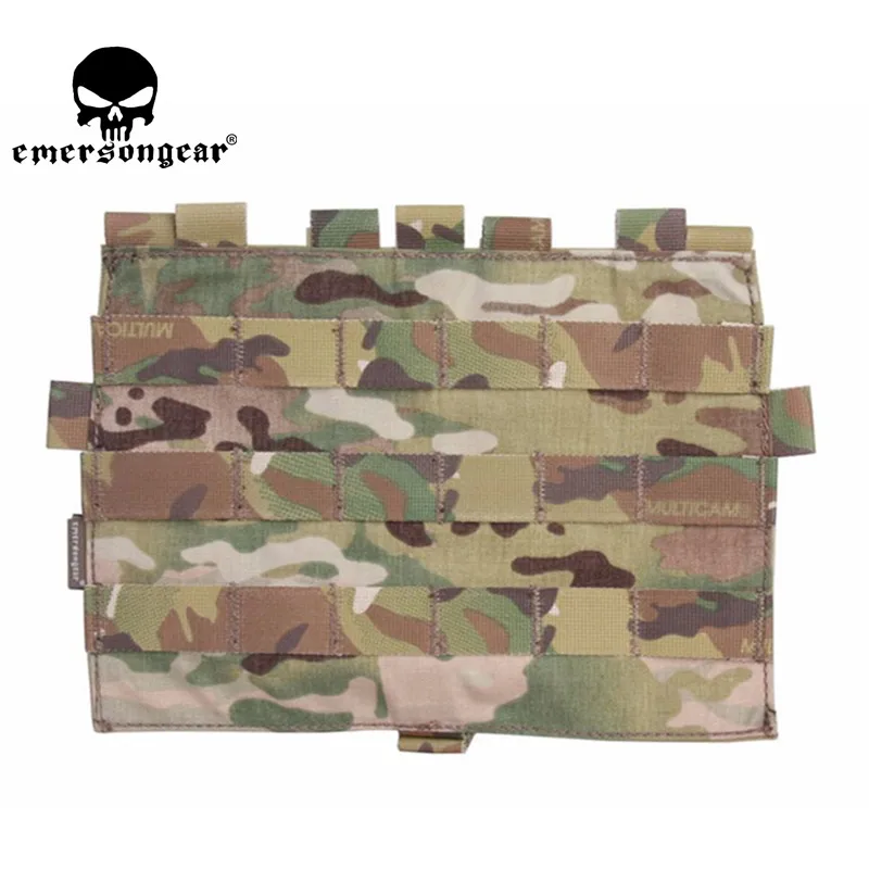 Detatchable Front Plate Triple Magazine, Velcro Pouch, 5.56 M4 MOLLE Panel for AVS JPC Vest, Airsoft Hunting Accessories