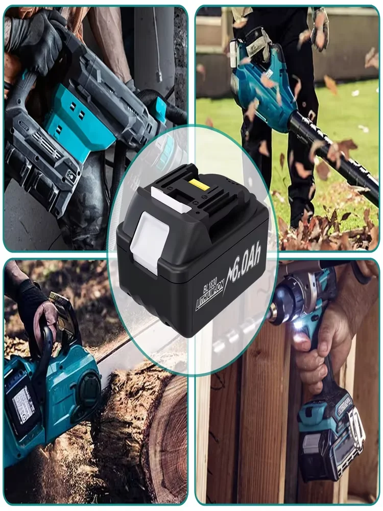 Bateria zamienna 18V 9000mAh litowa do Makita BL1830, BL1860, BL1890, wiertarka, elektronarzędzie, ładowalna — 2