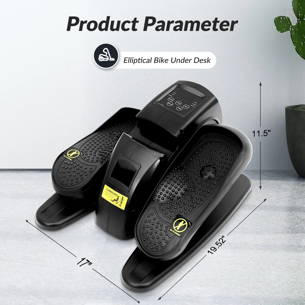 آلة كهربائية بيضاوية الشكل تحت المكتب دواسة التمارين الساق المنزل اللياقة البدنية الصغيرة متعددة الوظائف الصامتة مدرب صغير محمول #6