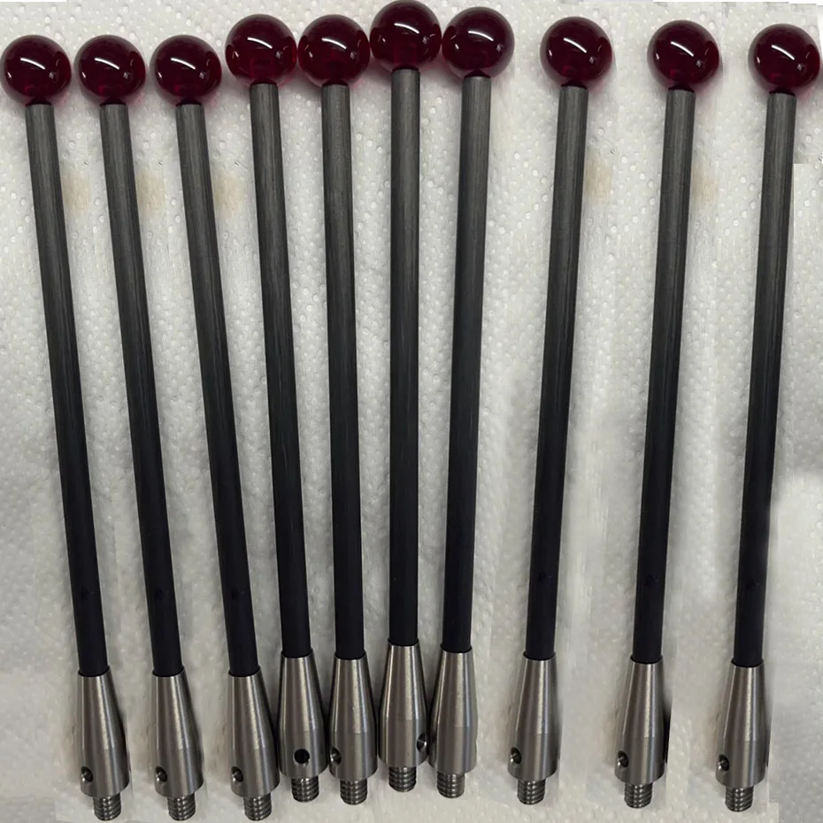 Three coordinate carbon fiber rod ruby ball measuring needle M2M3 thread