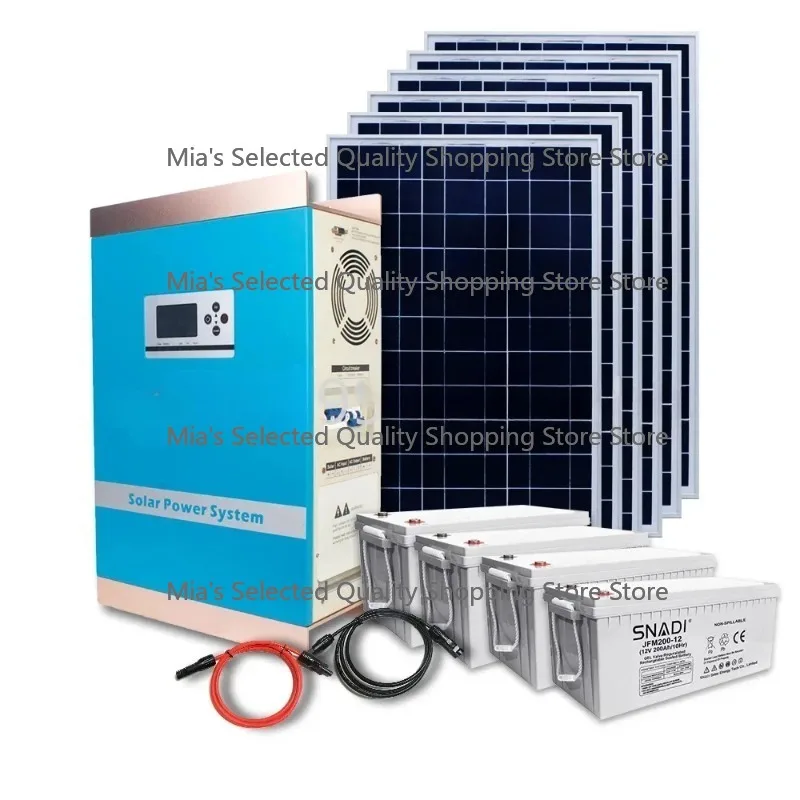 Hybrid Pure Sine Wave Inverter 1KW 1.5KW 3KW with Charging Controller Integrated Off-Grid Solar Energy System