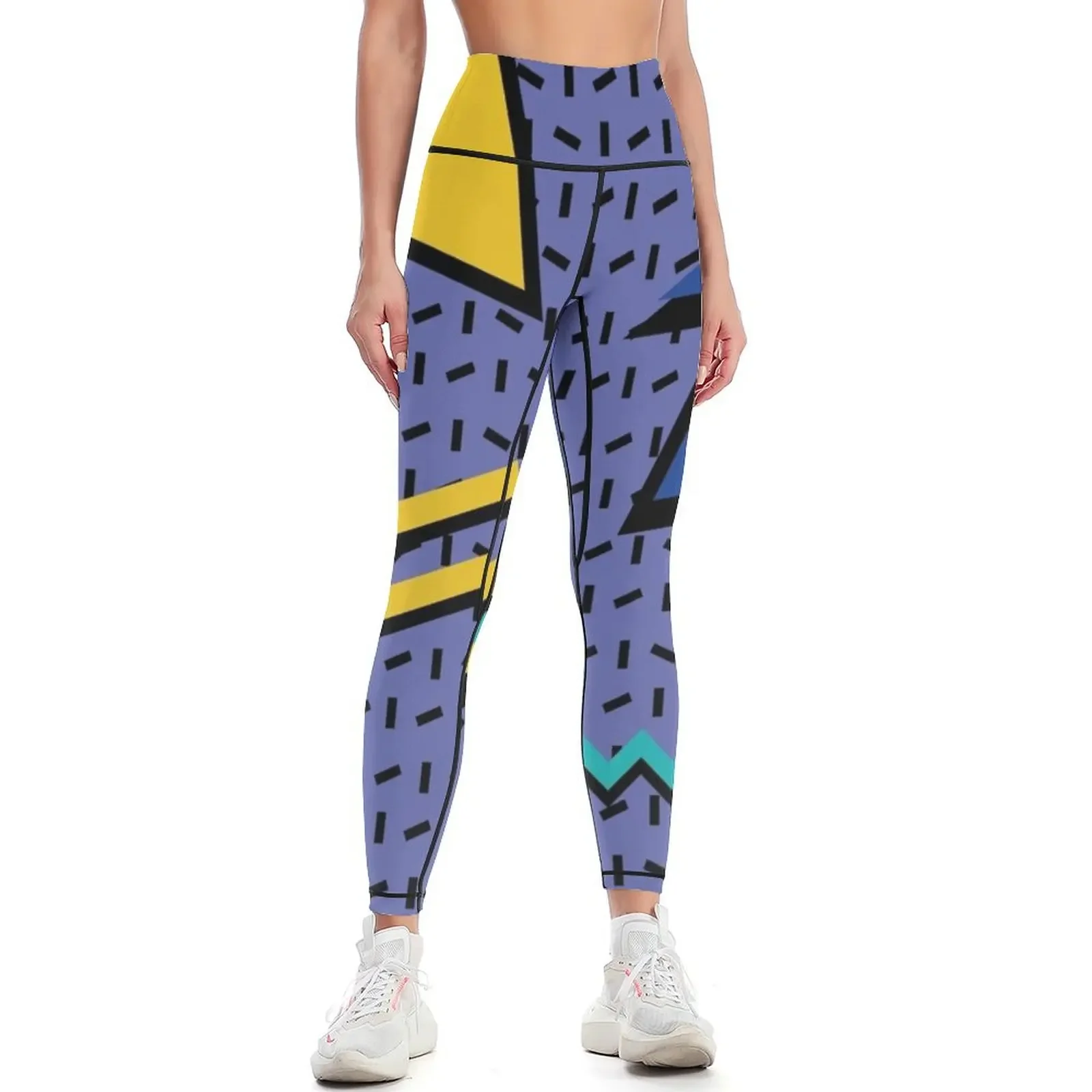 

Memphis Pattern 9 - Retro 80s / 90s Leggings sports shirts gym joggers for Womens Leggings