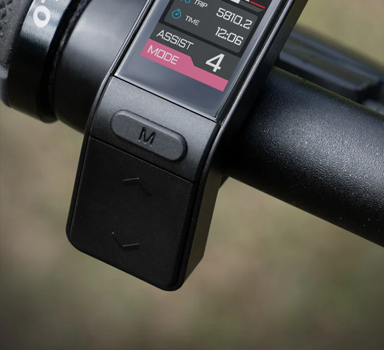 E-Bike-Display SW102T LCD-Bildschirm 0-5 Stufen für BAFANG BBS01B BBS02B BBSHD Mittelmotor E-Bike-Computer mit PAS UART-Protokoll – Detail 13