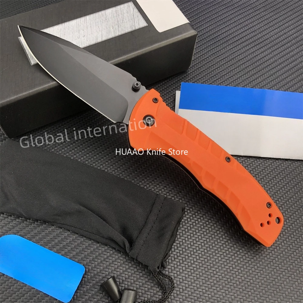 

BM 980 EDC Manual Open Folding Knife Drop-Point Blade Nylon Wave Fiber Handle Survival Hunting Tool EDC Camping Pocket Knives