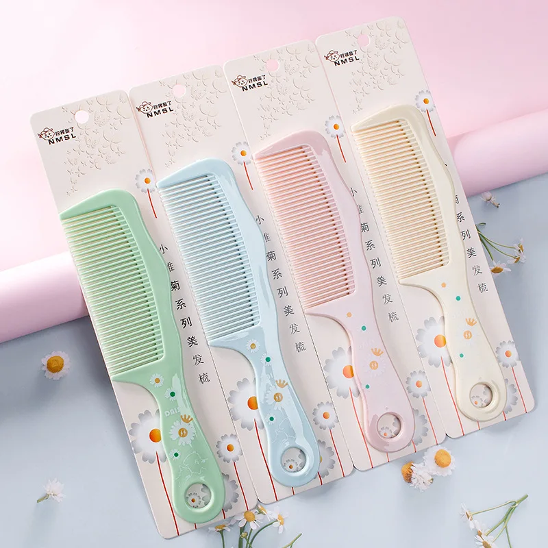 Matte Daisy Mini Comb for Kids Girls Hair Dressing Combs Anti-static Women Combs Portable Travel Hair Brush Styling Tools Random