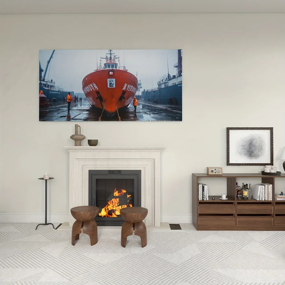 

Timeless route in Waves, art wall painting gift selection, interior decor, 1.5 inch thick pine solid wood frame