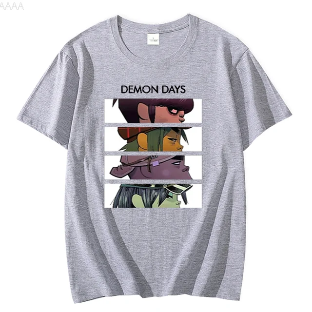 Gorillaz Cotton High Quality EU Size t-shirts graphic funny men t-shirts graphic y2k comic unisex clothing