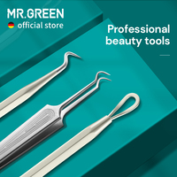 MR.GREEN Acne Remover Needles Blackhead Removal Pimple Comedone Extractor Set Blemish Zit Face Skin Care Cleaner Removal Tools