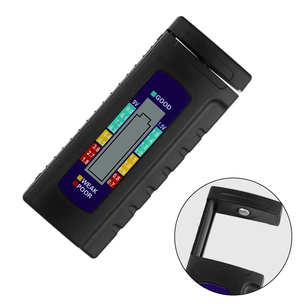 Digital Battery Tester Handheld LCD Display Battery Portable Capacitance Check Diagnostic Tool For AAA AA Button Cell