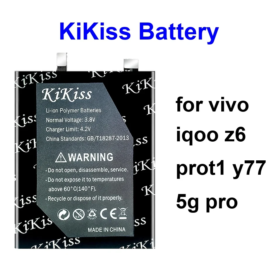 

Mobile Phone Battery Reliable Power B-T6 B-V8 B-V0 2800-5500Mah For Vivo Iqoo Z6 PROT1 Y77 5G Pro