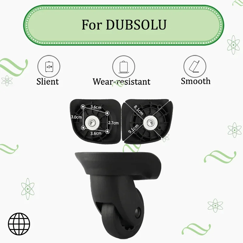 

For DUBAOLU W075 Heat-resistant Luggage Wheels - Non-bursting all-terrain Wheels Suitable For Checked Luggage Easy To Replace