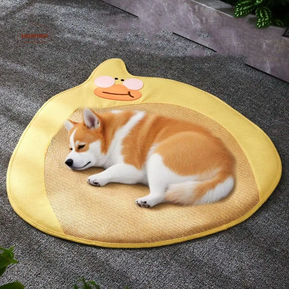 

Cat Bed Animal Shaped Cat Cooling Pad Breathable Washable Dog Nest Cartoon Non-slip Ice Cooling Mat Hot Weather