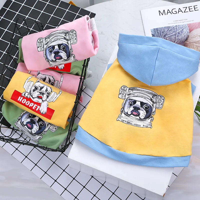 Dog Clothes Thin Section Trendy Bulldog Hoodie Small Dog Pet vest Cat Clothing For Summer Spring Autumn