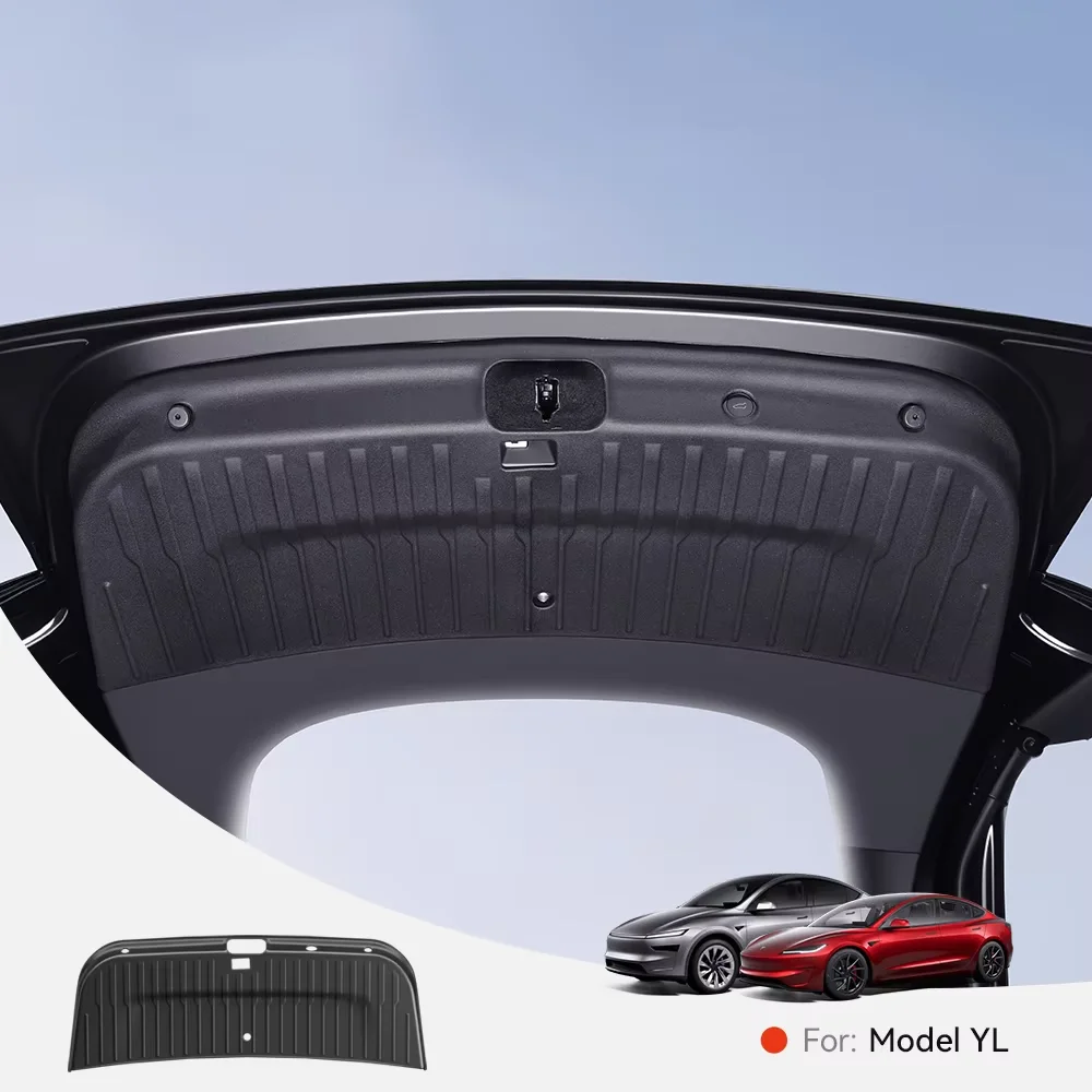 YZ For Tesla Model YL TPE Trunk Tailgate Guard Pad Trunk Protective Anti-dirty Pad Waterproof Backplate Protective Pad