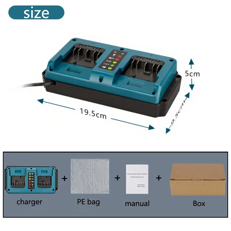 Быстрое зарядное устройство для литий-ионного аккумулятора Bosch 18-20 В со светодиодным индикатором, сменное зарядное устройство с вилкой ЕС, США, Великобритании, Австралии
