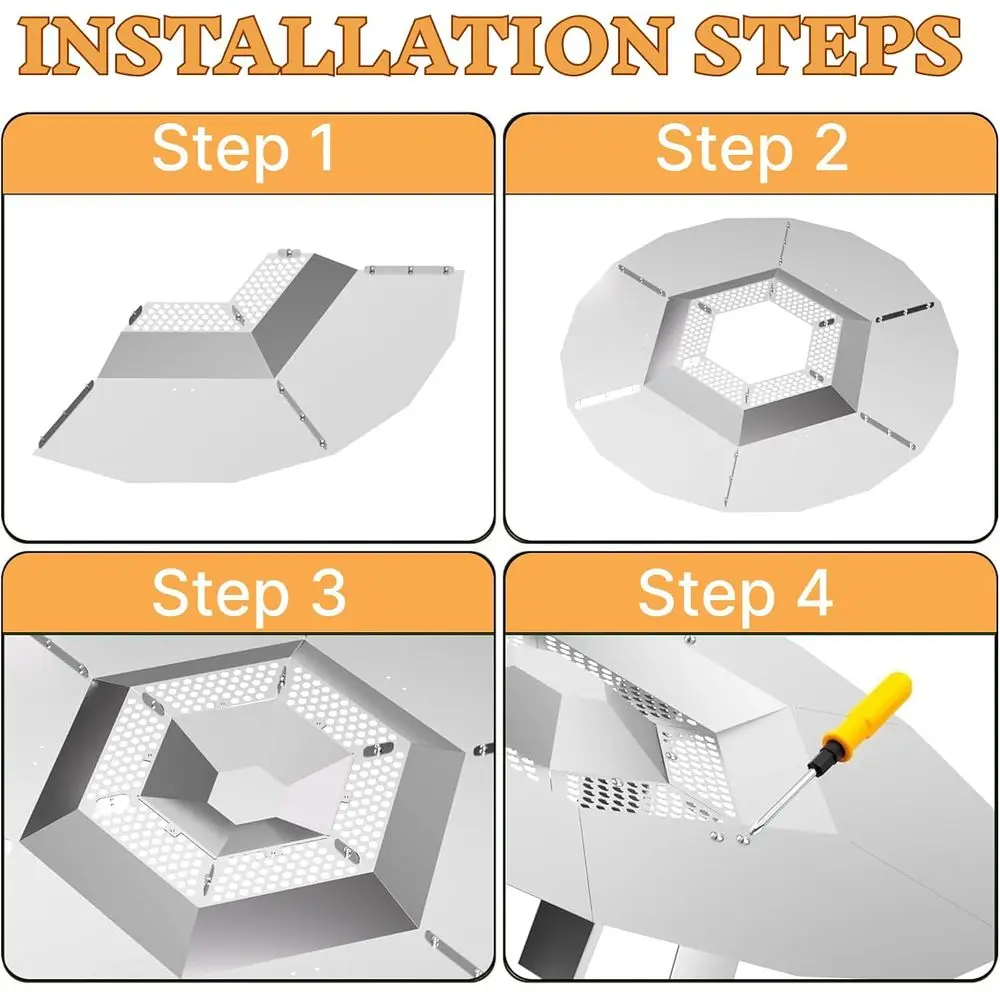 Enhanced Solo Stove Bonfire 19.5 Heat Shield with 3 Legs for Superior Heat Control and Efficiency