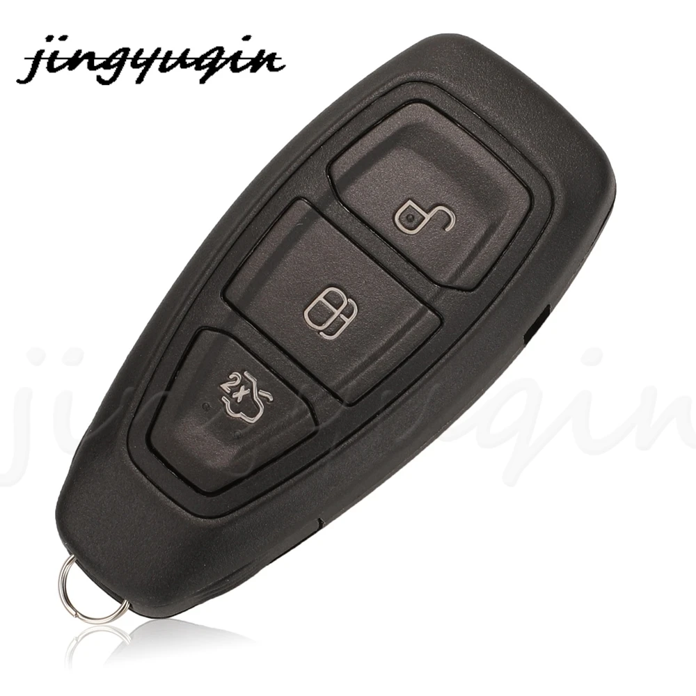 jingyuqin 3 Buttons Remote Car Key Shell For Ford Focus C-Max Mondeo Kuga Fiesta B-Max Winning Titanium Keyless Case Replacement