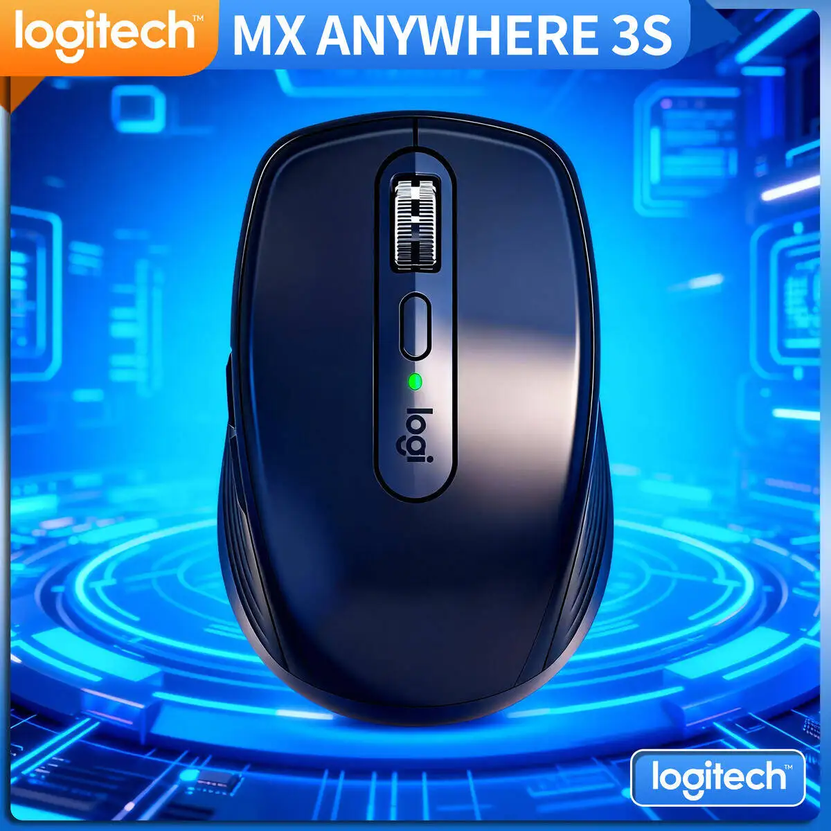 

Professional Logitech MX Anywhere 3S Mouse Wireless Dual Mode Fast Scrolling Rechargeable Lightweight for Travel Office