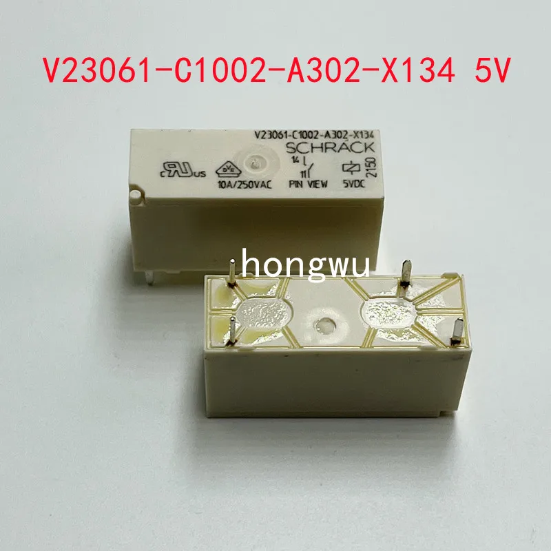 100% Original New 2PCS/ V23061-C1002-A302-X134  DC5V  relay  10A  4pins