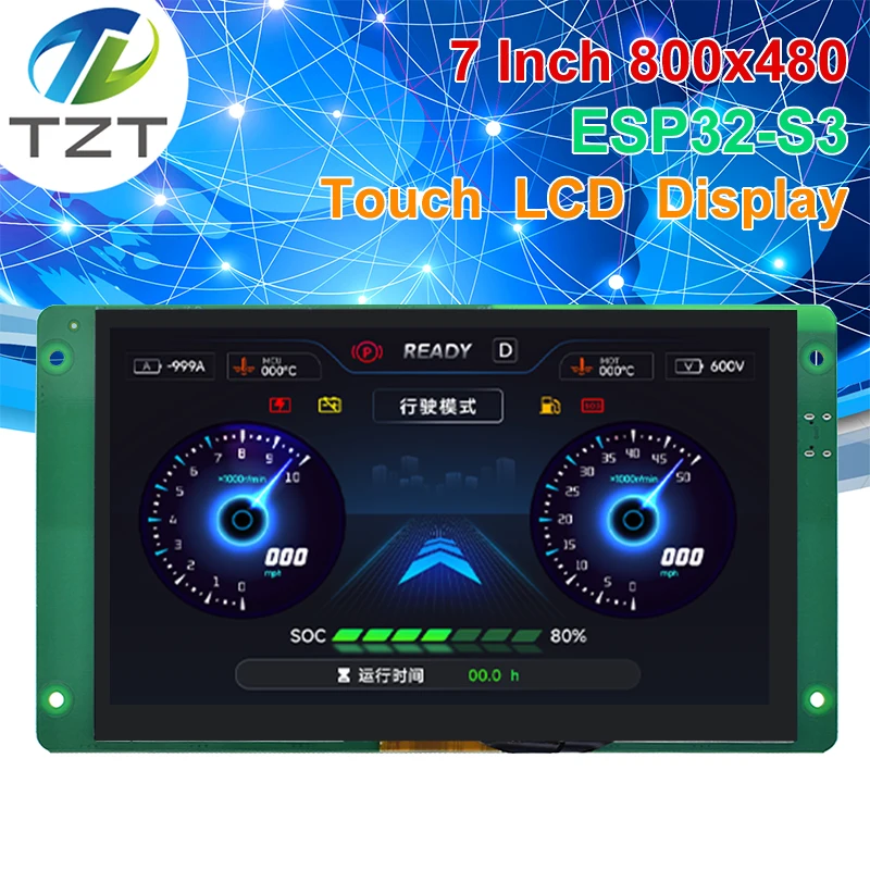 7.0 Inch 800x480 Capacitive Touch Screen LCD Display With RGB Interface ESP32-S3 Module With Built-in 16MB SPI Flash & 8MB PSRAM