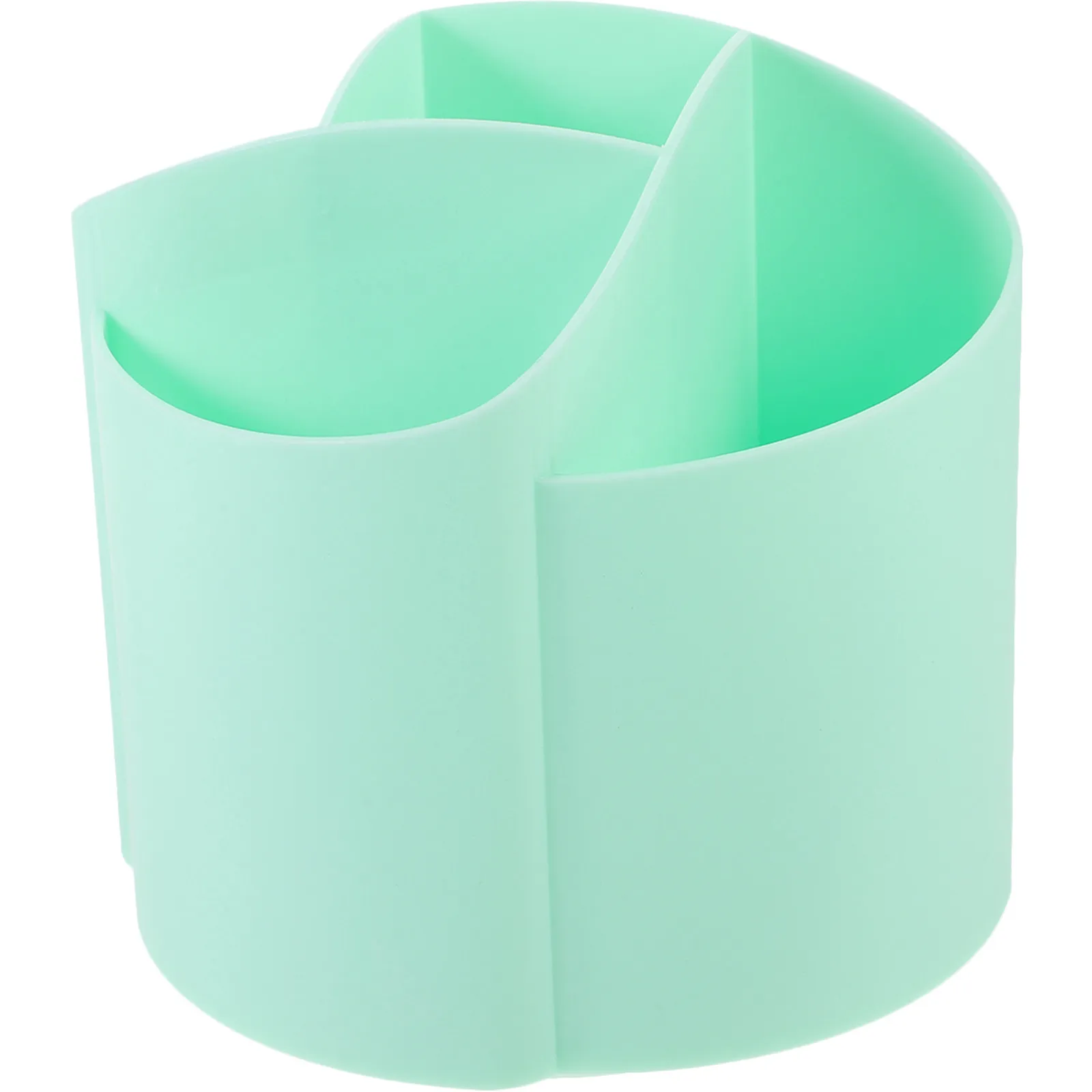 360 Rotating Brush Holder for Makeup Brushes Pens Pencils Erasers Sharpener Desktop Organizer Compact Heavy Duty Plastic