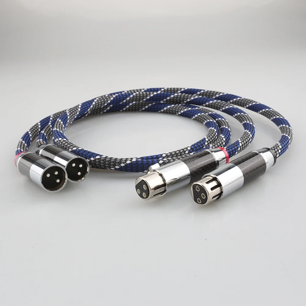 1 Pair HIFI Balanced interconnect cable XLR 3Pin Male To Female Audiophile Cable XLR Cable