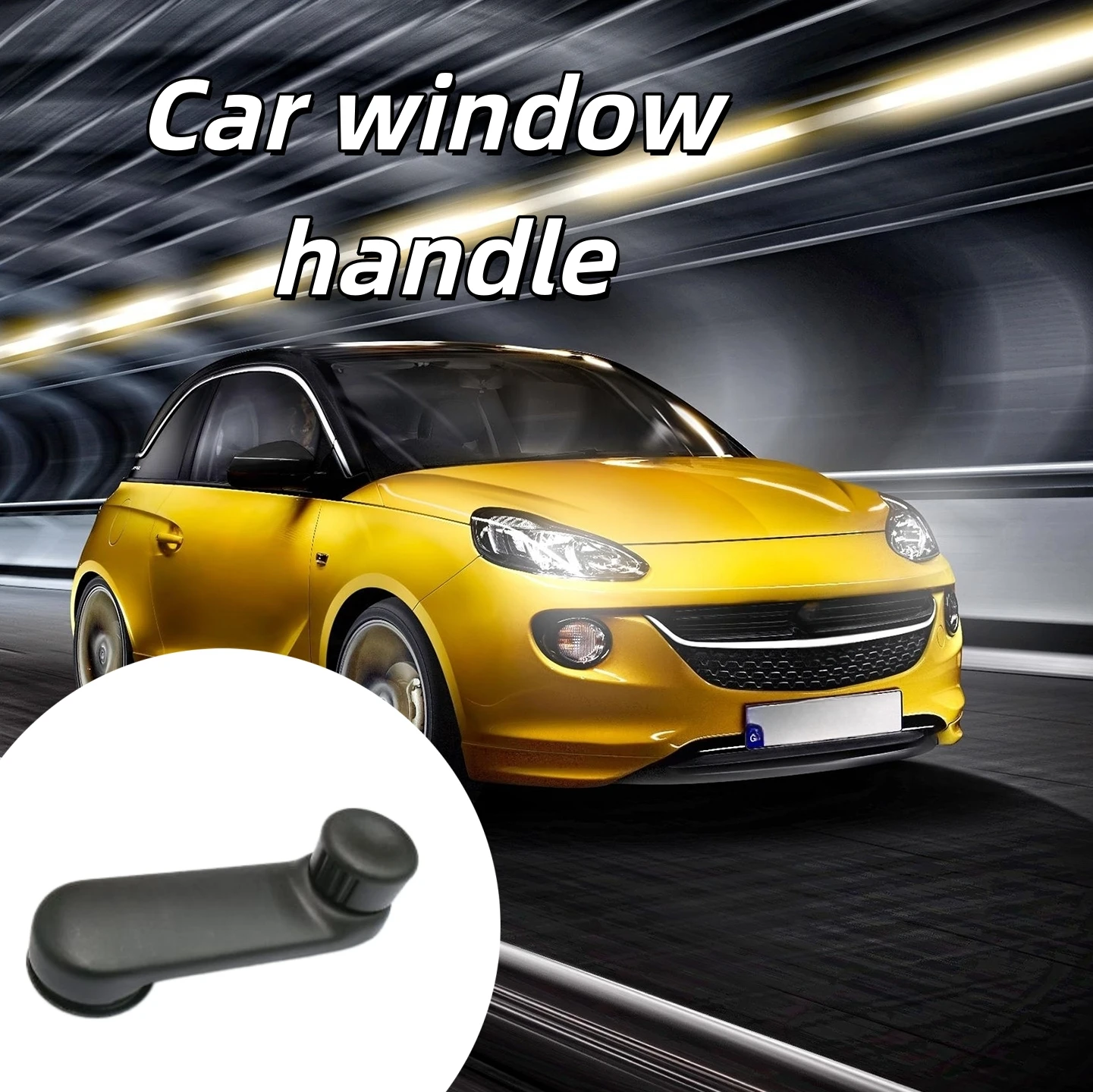 Car Sliding Window Connecting Handle Black Plastic Window Winder Guard Handle OEM Replacement For Vauxhall Vivaro 2001-2015