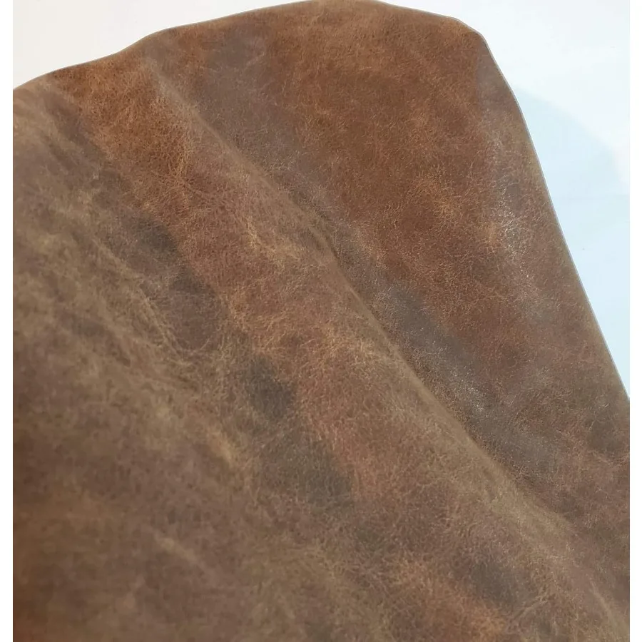 

Brown Distressed Vintage Vegan Faux Leather Fabric Sheet 0.9 mm 1 2 Yard 18 inch x 54 inch Soft Smooth Upholstery Material for