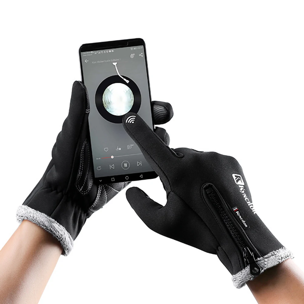

Cycling Gloves Screen Touch Skiing Thicken Water Repellent Breathable Neoprene Sports Warm Wear Resistant Outdoor Gloves Anti