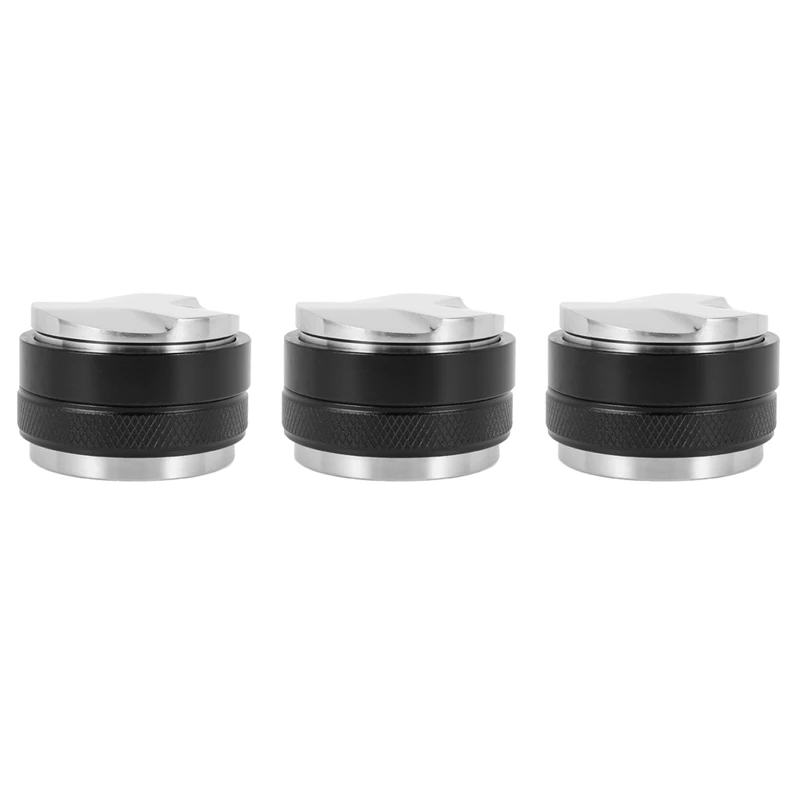 

3 Pcs 51Mm Espresso Tamper & Distributor, Dual Head Coffee Leveler, Adjustable Depth-Professional Espresso Hand Tampers