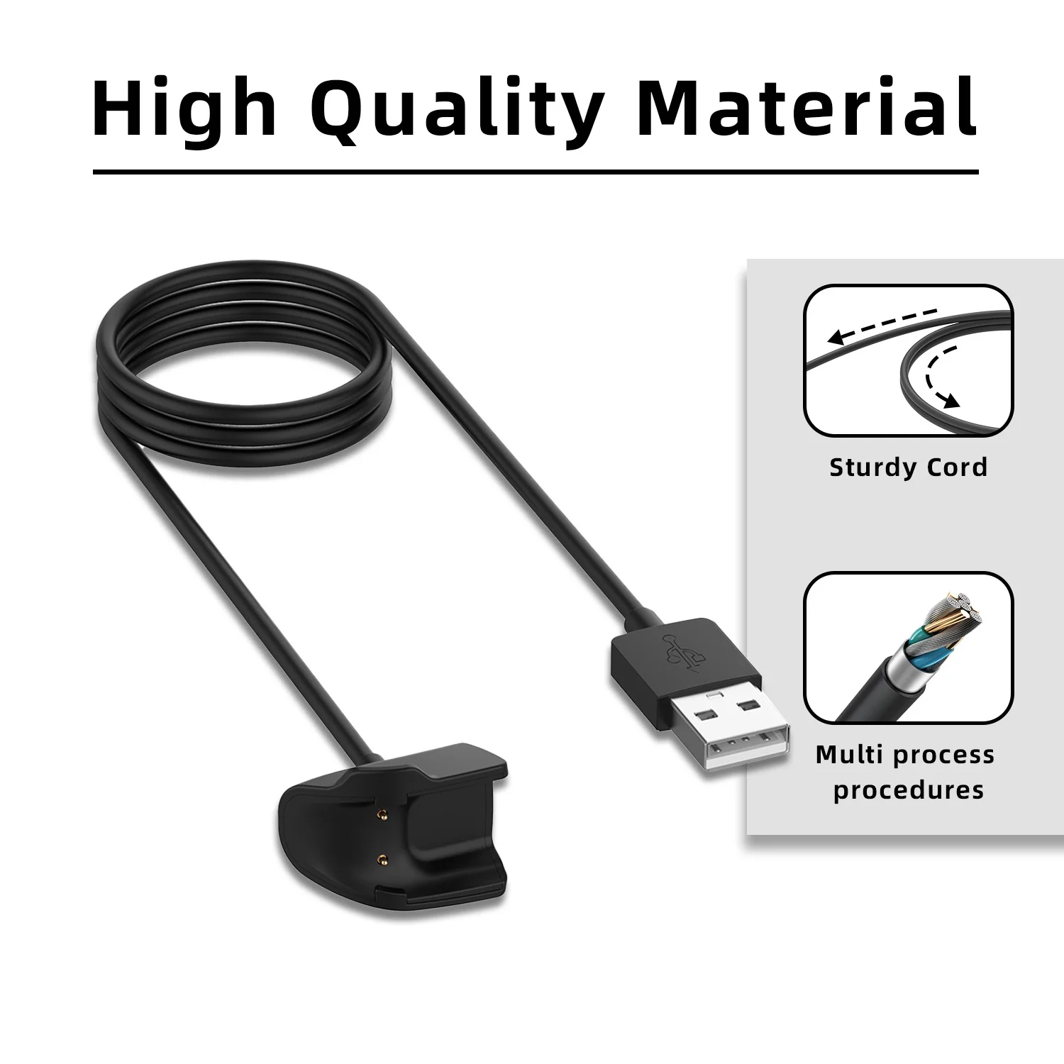 Cable de carga USB de repuesto para Samsung Galaxy Fit E SM-R375 (no compatible con Samsung Galaxy Fit SM-R370/Fit 2-R220)
