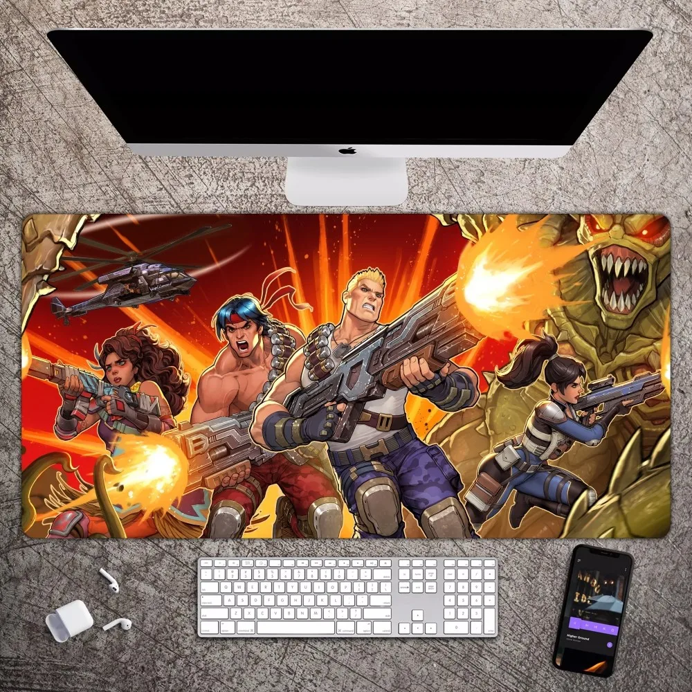 Classic Games Contra Mousepad Large Gaming Compute Gamer PC Keyboard Mouse Mat