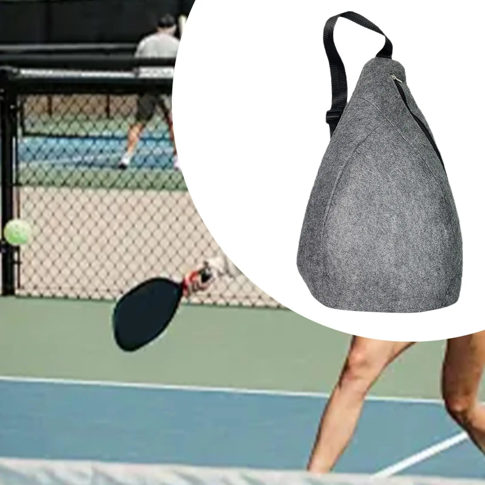 Pickleball Bag for Women Men Lightweight Felt Portable Pickleball Paddle Bag