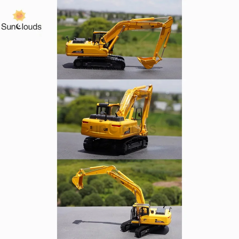 Alloy Model Toy 1:35 Scale SHANTUI Excavator SE215 Die Cast Model Toy Car & & Display & Souvenir Ornaments