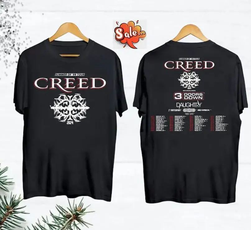 

Creed Band 2024 Tour Summer of '99 Tour T-Shirt Cotton Unisex Fans Gift