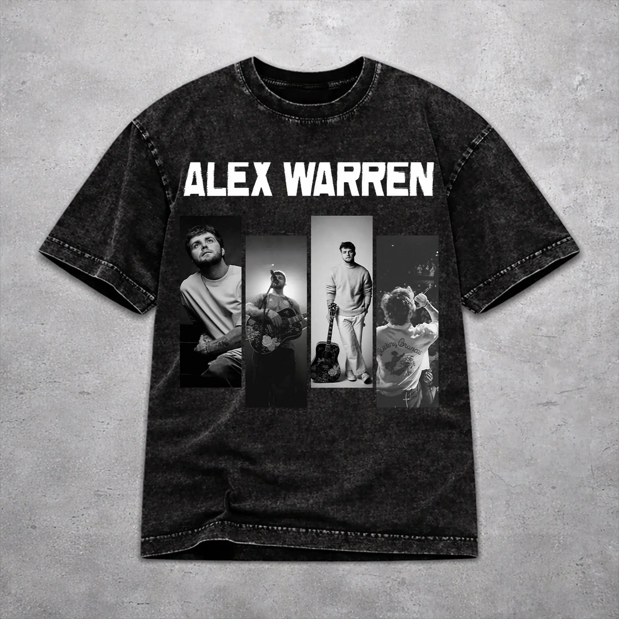 Vintage Alex Warren Little Orphan Live Tour 2026 Outfit T-Shirts for Men Women  Washed Cotton Tee Shirt Clothes