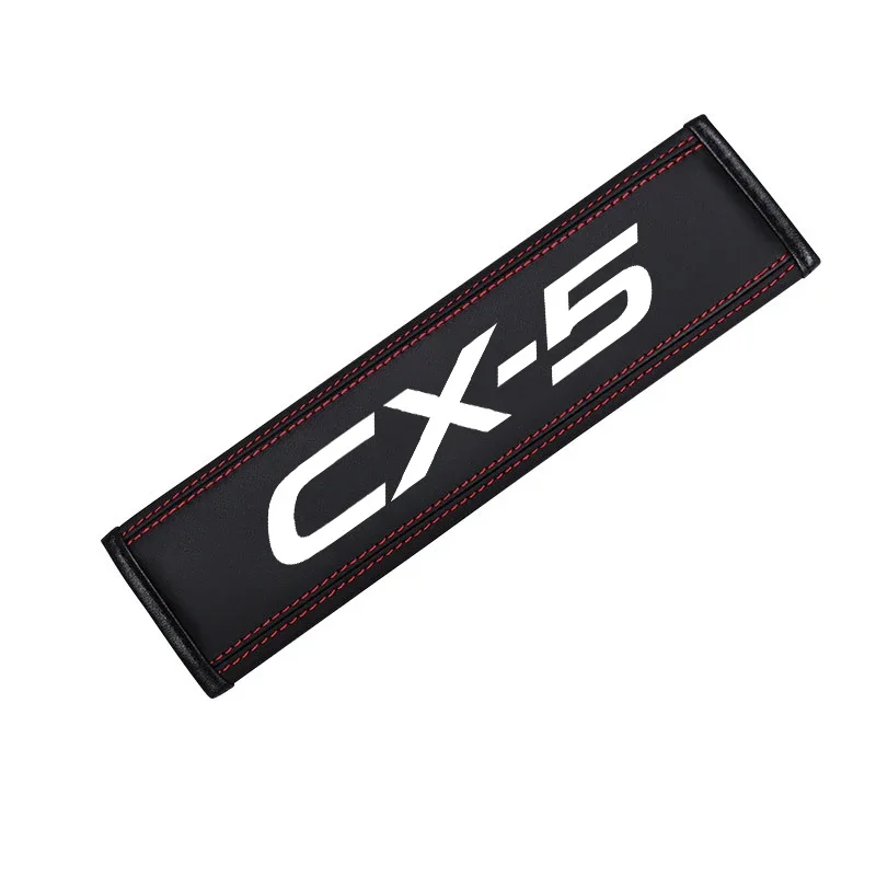 For Mazda CX 5 1pc Cowhide Car Interior Seat Belt Protector Cover For Mazda CX 5 car Auto Accessories