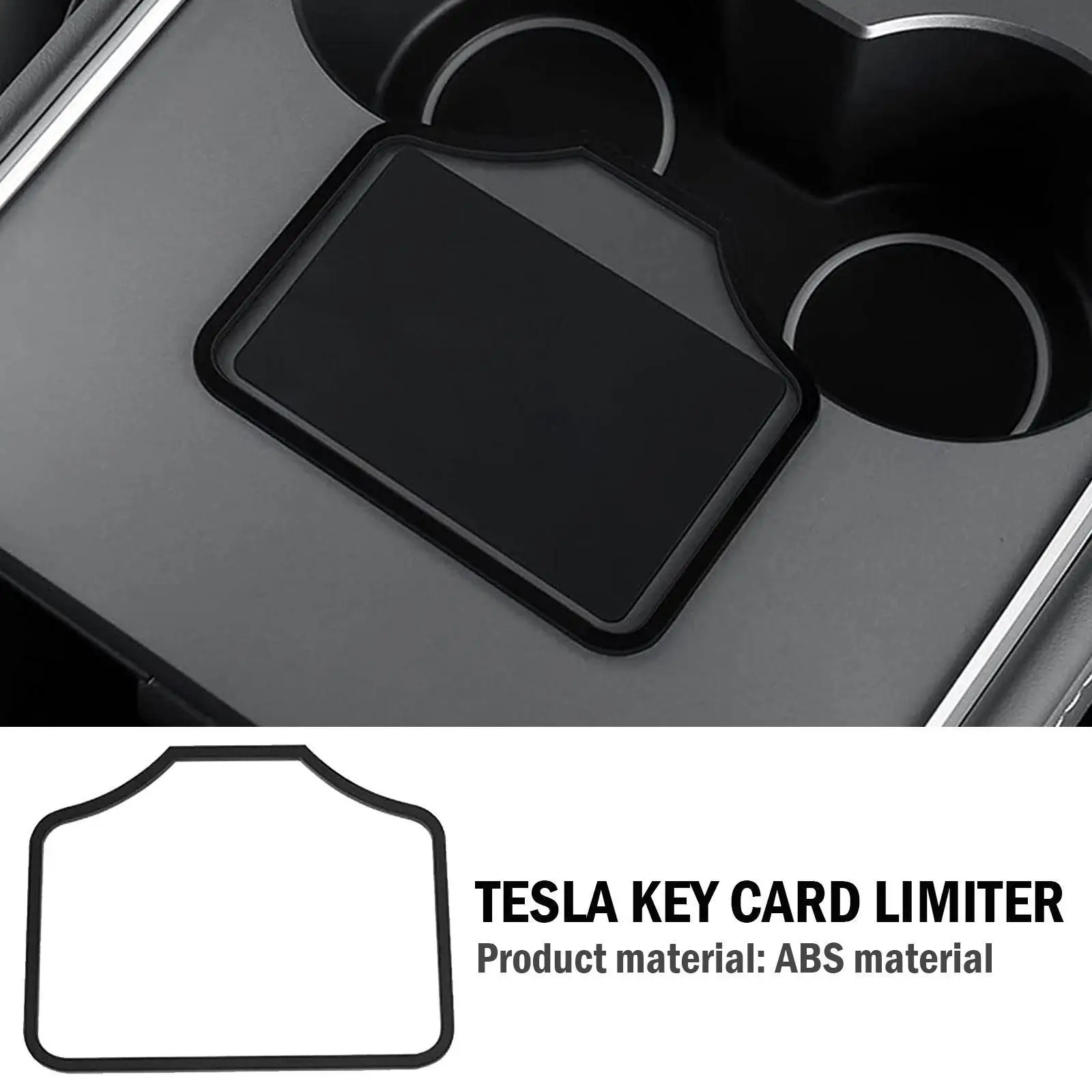 Tarjeta de arranque de motor de coche, soporte de Marco embellecedor de llave, fijador limitador para Tesla, accesorios interiores acrílicos