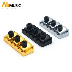 2Pcs 42/43MM Locking Nut Guitar String Lock with Allen Wrench Screws Guitar Parts Black/Silver/Gold