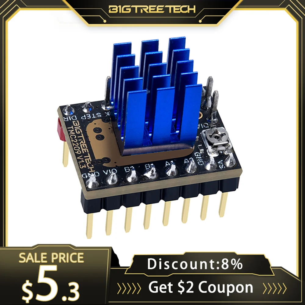 Bigtreetech TMC2209 V1.3 Stappenmotor Driver TMC2208 Uart Driver Vs TMC2130 Voor Skr V1.4 Skr 2 Mini E3 Ender 3 3D Printer Onderdelen