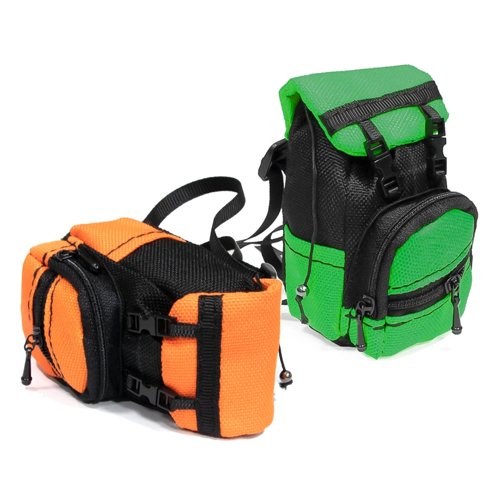 Borsa portaoggetti per zaino di simulazione per 1/10 1/12 RC Crawler TRX4 SCX10 RGT D90 Wpl Decorazione bagagli