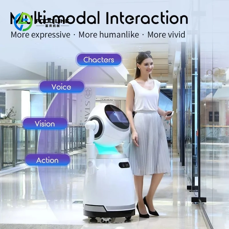 Robot Next-Gen : AI + Humanoid Robot Service Robot for Shopping Malls, Hospitals, Exhibitions