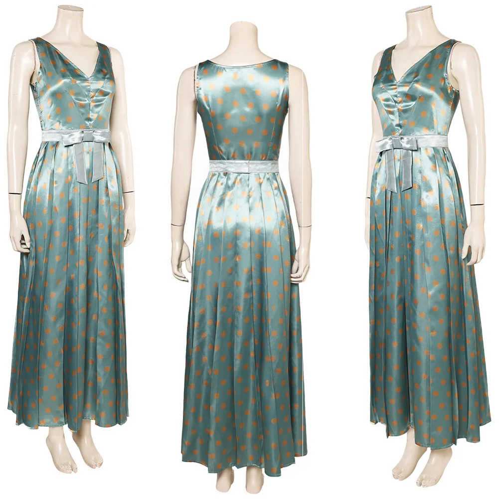 Stefanie Cosplay Kleid Kopfbedeckung Ohrring Anzug Film Final Destination 6, Rollenspiel Kostüm Damen Halloween Karneval Party Dress Up