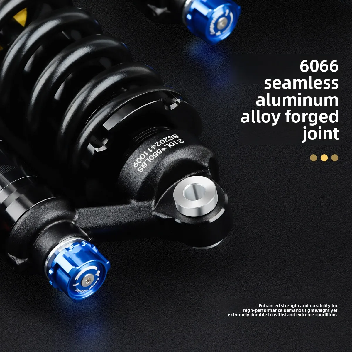 Metal BOLANY Hydraulic Spring Rear Shock for MTB Electric Bike Soft Tail Damping Off Road