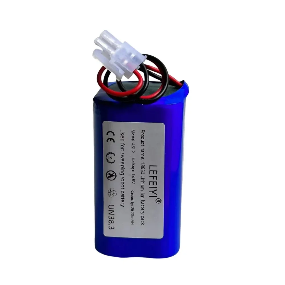 Robot vacuum cleaner battery ECOVACS iLife Chuwi Polaris 14.8V 2800 mAh 18650B4-4S1P-AAF-4, UR18650ZT-4S1P-AAF