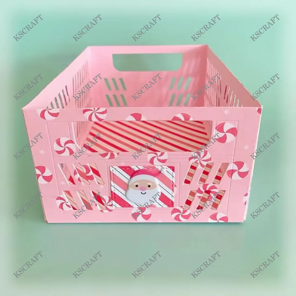 KSCRAFT 3D Crate Box Cutting Dies Stencils for DIY Scrapbooking Decorative Embossing DIY Paper Cards