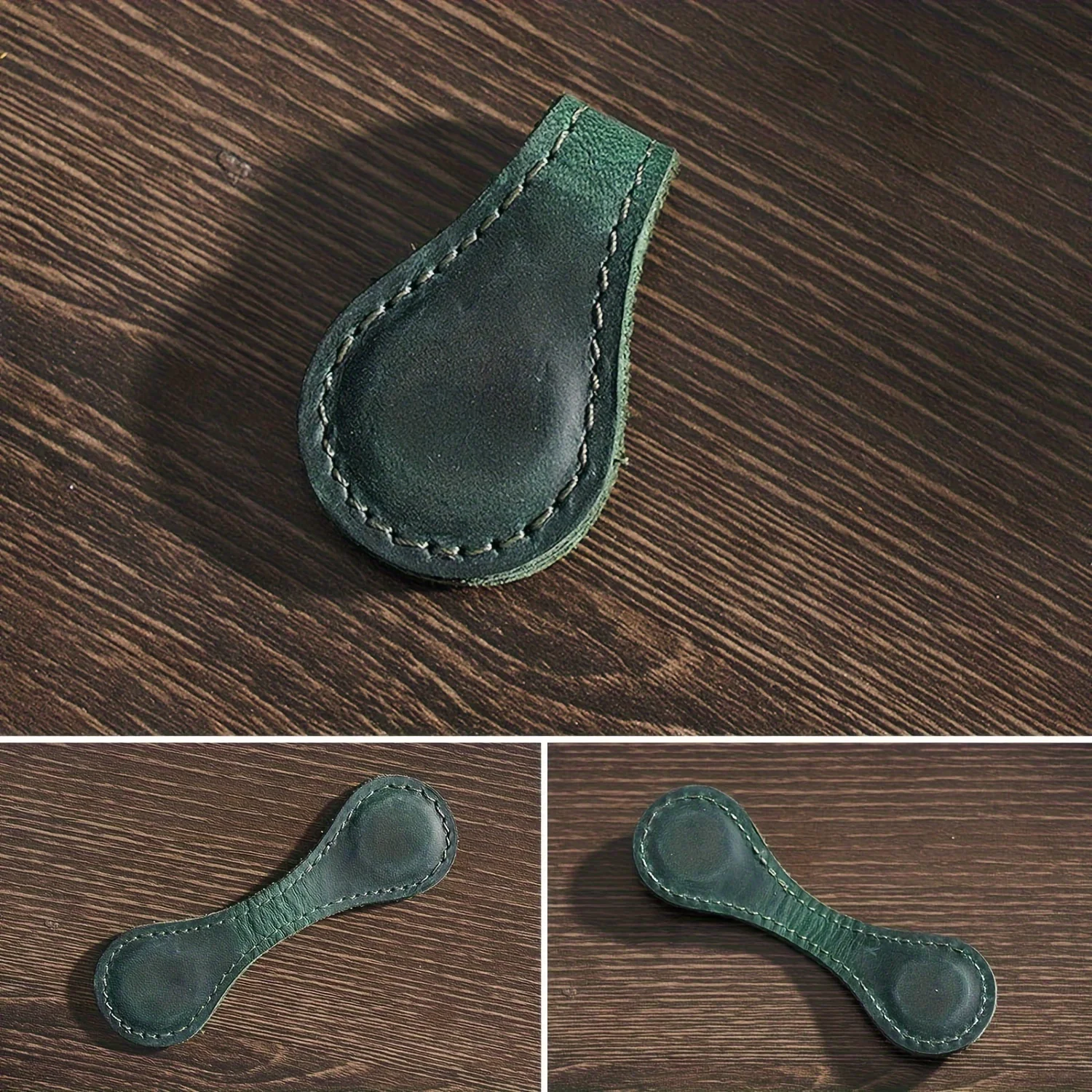 Roise Magnetic Leather Bookmark Gift Bookmark Dual-side Book Page Divider for Bookworm Teacher Gift School Office Stationery