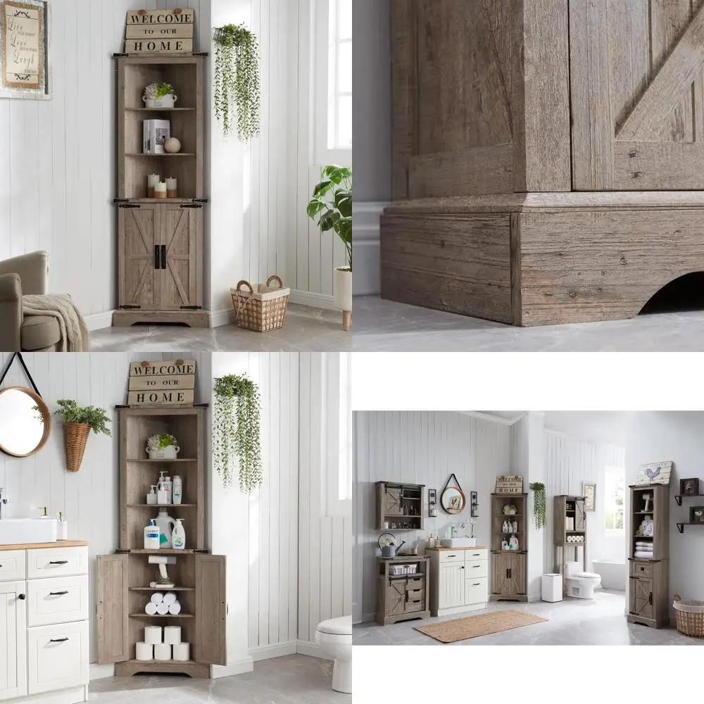 68" Tall Rustic Dou…